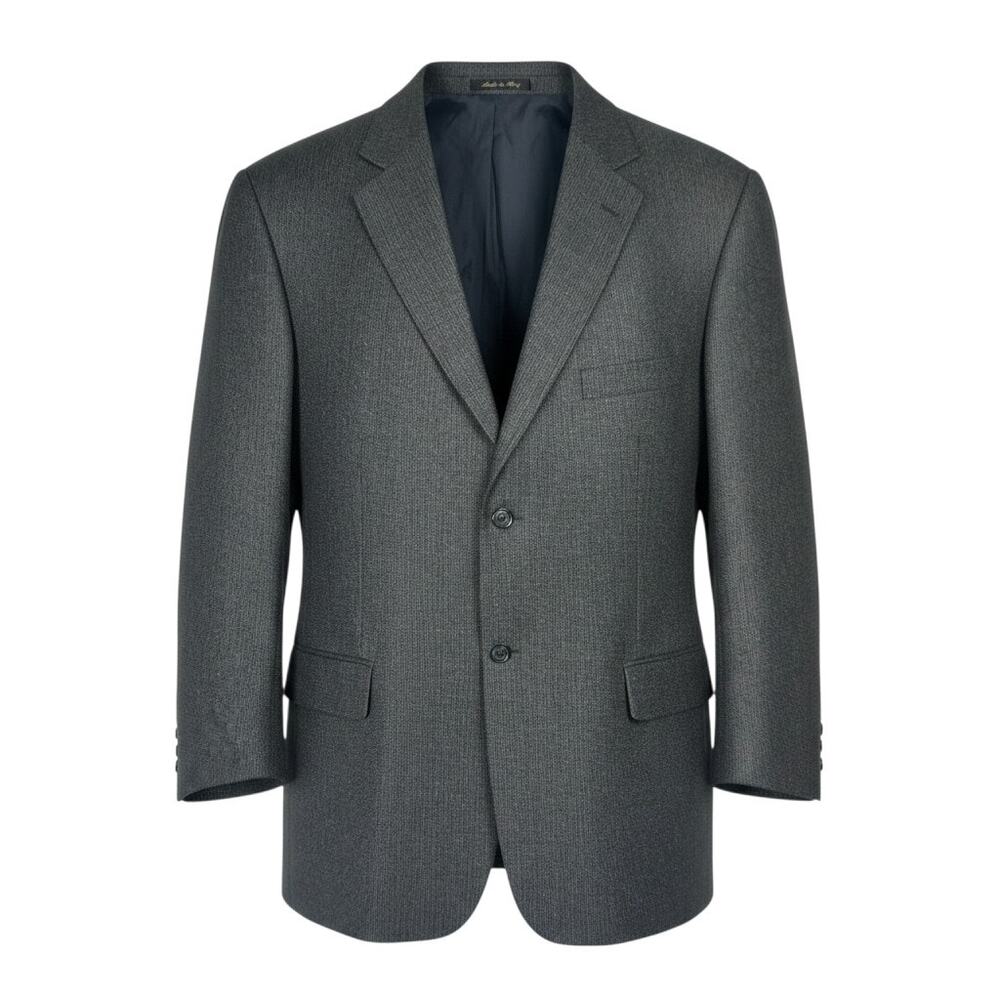 Ponto-Uomo Firenze Men's 48R Lanificio di Pray Biella Silk Wool 2-Button Blazer